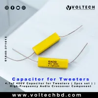 4.7uF 400V Capacitor for Tweeters (2pcs Set) | High-Frequency Audio Crossover Component – Voltech Electronics